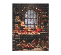 3D Art Brick Puzzle 141Pcs Bricks Block Puzzle Creative DIY Building Blocks Merry Christmas Day Printed