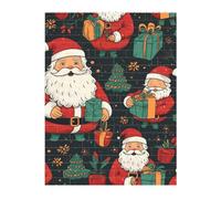 3D Art Brick Puzzle 141Pcs Bricks Block Puzzle Creative DIY Building Blocks Merry Christmas Printed