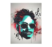 3D Art Brick Puzzle 141Pcs Bricks Block Puzzle Creative DIY Building Blocks Music Note Printed