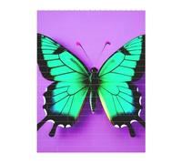 3D Art Brick Puzzle 141Pcs Bricks Block Puzzle Creative DIY Building Blocks Purple Cute Butterfly Print Printed