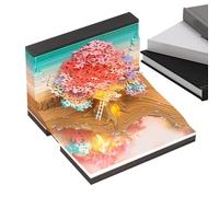 3D Art Calendar 2025 - Pop Up Desk Calendar, Artistic Paper Craft Planner | Decorative Monthly Calendar Unique This 2025 Calendar with High-Quality Special Paper