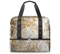 3D Art Decor Sports Duffle Bag for Women Men Kirls Boys Girls 21 L Weekend Overnight Bags Wet Seperated Tote Bag for Travel Gym Yoga