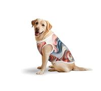 3D Art Dog Pure Cotton Tshirts for Medium & Large Dogs,Breathable Stretchy Tank Top Sleeveless Vest Tee Shirt