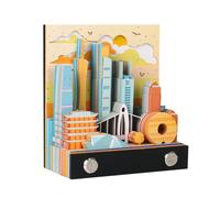 3D Art Memo Pad,3D City Series Memo Pad Paper Notes,3D Notepad Block Notes,3D Artsy Pads Pads Paper,DIY Artsy Pads Post Notes Notepad,3D Memo Pad,3D Notepad for School Home Office Desk