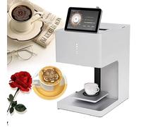 3D Art Printer Digital Coffee Machine Inkjet WiFi Photo Printing Touch Screen Display Latte with Camera DIY Cake White-EBFT4