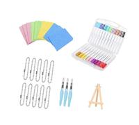 3D Art Set Thick Foam Paper Folding Display Stand Assorted Markers and Sponges Creative Teaching Art Tools