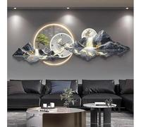 3D Art Wall Decor Sculpture, Modern Hanging Landscape Painting for Living Room, Oriental Traditional Chinese Feng Shui Welcoming Pine Design