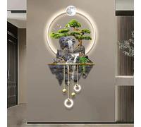 3d Art Wall Decor Wall Sculptures Hanging Painting ，modern Living Room Wall Art Decoration Lamp,oriental Decor Traditional Welcoming Pine Landscape Wall Decorations,office Artwork Abstract Picture