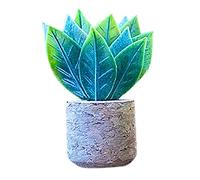 3D Artificial Plants Shape Aromatherapy Vent Car Love Air Stone Creative Perfume Car Diffuser Perfume Clip Conditioning Car Interior Accessories 1PC (B, 10cm/4inch)