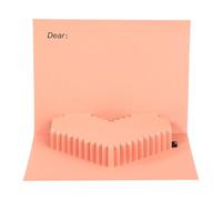 3D Artistic Heart Valentine Card with Recordable Message Up to 30Seconds and Light Up Feature for Romance Surprises Romance Greeting Card