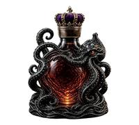 3D Artistic Octopus Shaped Whiskey Decanter, 350ml Borosilicate Glass Bottle, Decorative Deep Sea Tentacle Sculpture Glass Liquid Bottle, Unique Home Bar Decor Collectiable Gift for Men Marine Lovers