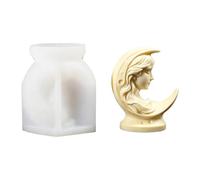 3D Artistic Sun Human Face Figure Silicone Mold, A01