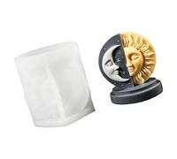 3D Artistic Sun Human Face Figure Silicone Mold, A02
