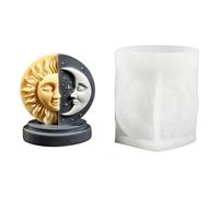 3D Artistic Sun Human Face Figure Silicone Mold, A02