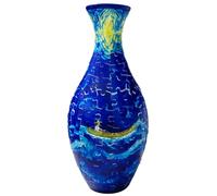 3D Arts Puzzle Vase for Adults, 160 Pieces Arc Design Puzzle Flower Vase, Multipurpose Flower Jigsaws Detachable Puzzle Planter for Flower Arrangement Office Home Table Decoration(Style C)