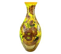 3D Arts Puzzle Vase, Jigsaw Arts Puzzle Vase, Decorative Puzzle Vase, Unique Flower Vase for Bedroom & Study Room, Creative Table Decoration, Interactive Puzzle Design, Perfect for Home