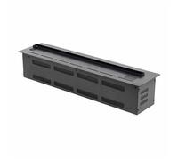 3D Atomizing Electric Fireplace Recessed Realistic Flame Ultra Thin Water Vapor with Touch/Remote Control Fireplace Heater(L)