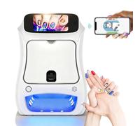 3D Automatic Nail Printer, Touch Screen Mobile Nail Art Machine for Home & Salon, Quick 10 Seconds Fast Painting, Ideal for DIY Nail Designs