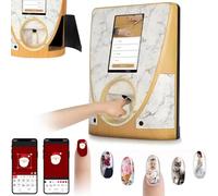 3D Automatic Smart Art Nail Printer 10.1'' Touch Screen Mobile Nail Printing Machine, Support WiFi/DIY/USB, 2400DPI Multifunction Nail Art Printers Machine, for Home Use and Nail Studios
