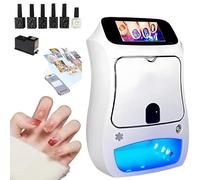 3D Automatic Smart Nail Printer,Nail Printer Machine,Digital Nail Printer,Custom Photo Printing 3000+ Built-In Patterns, Fast 10 Seconds Printing, 5-Inch Touch Screen,For Home Use And Nail Studios