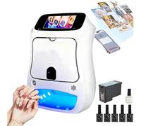 3D Automatic Smart Nail Printer,Nail Printer Machine,Digital Nail Printer,Custom Photo Printing 3000+ Built-In Patterns, Fast 10 Seconds Printing, 5-Inch Touch Screen,For Home Use And Nail Studios