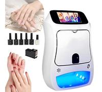 3D Automatic Smart Nail Printer,Nail Printer Machine,Digital Nail Printer,Custom Photo Printing 3000+ Built-In Patterns, Fast 10 Seconds Printing, 5-Inch Touch Screen,For Home Use And Nail Studios