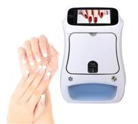 3D Automatic Smart Nail Printer, Portable Digital Mobile Nail Art Printer with Touch Screen Display, Nail Painter for Kid/Nail Studio/Nail Lovers, WiFi/DIY Nail Art Printer