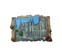 3D Avignon France Fridge Magnet Souvenir Gift,Resin Handmade Avignon Refrigerator Magnet Home & Kitchen Decoration Collection