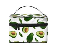 3D Avocado Pattern Makeup Bag Toiletry Bag for Women Cosmetic Bag Travel Toiletry Bag Makeup Travel Bag Makeup Organizer Big Makeup Bag