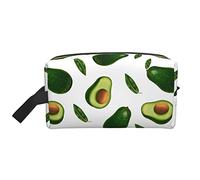 3D Avocado Pattern Travel Toiletries Makeup Organizer Large Capacity Portable Cosmetic Bags for Women Girls