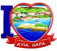 3D Ayia Napa Cyprus Fridge Magnet Tourist Souvenir Refrigerator Decoration Magnet Craft Collection