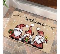 3D Babbo Natale Stampato Zerbino Buon Natale Vacanze Di Natale e Per L'ingresso Camera Da Letto Cucina Decorazione Stuoia Di Natale-40x60cm