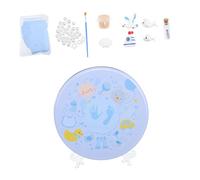 3D Baby Casting Kit Newborn Footprint Keepsake Ornament Mold | Mud Build, Safe for Use, Lightweight and Portable, Gift for Memory, 20x20x3cm