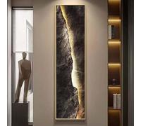 3D Backlit LED Wall Art, Cracked Stone Panel Lighted Decor for Living Room Bedroom Hallway