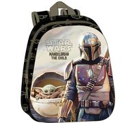 3d backpack for kids Safta Star Wars The Mandalorian Marron 27x10x33 cm