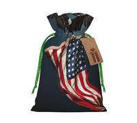 3d Bald Eagle Flying With American Flag Christmas Bags Friend Party Presents Happy Halloween Birthdays Gift Weddings Snacks Hamper