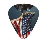 3d Bald Eagle Flying With American Flag Premium Bass Electric Guitar Picks,Guitar Plectrum For Unparalleled Musical Experience