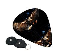 3d Bald Eagle Guitar Picks, 6 Pack Includes Thin(.46mm), Medium(.71mm) & Heavy Gauges(.96mm) Suitable For Guitar, Ukulele, Etc.