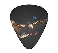3d Bald Eagle Guitar Plectrums Classical Triangle Bass Acoustic And Electric Guitar Plectrums For Guitarists 12 Pieces
