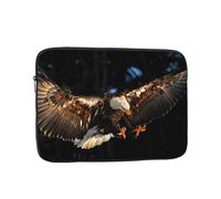 3D Bald Eagle Printed Laptop Sleeve for Men Women 12 inch Shockproof Laptop Case Bag for Travel Office School