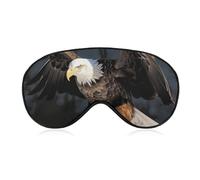 3D Bald Eagle Sleep Mask for Women Men, Breathable Soft Sleeping Mask Adjustable Eye Cover Light Blocking Eye Masks for Travel, Home, Office, Nap, Flights