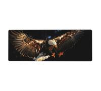 3D Bald Eagle Washable Keyboard Mat Oversized Desk Pad for Easy Cleaning and Enhanced Workspace