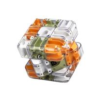 3D Ball Maze Cube, Brain-Teaser Puzzle Fidget Toy, Fit Kids Adult Logical Training, Sturdy Plastic, Multi-Colour (6*6*6cm-2pcs,orange)