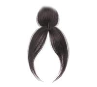 3D Banana Hair Clip Real Hair Clip in Hair Wreath for Women 360° Coverage with Volume Natural Black Colour for Daily Wear Airy Hairlines with Side Compartment