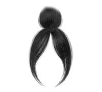 3D Banana Hair Clip Real Hair Clip in Hair Wreath for Women 360° Coverage with Volume Natural Black Colour for Daily Wear Airy Hairlines with Side Compartment