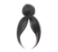 3D Banana Hair Clip Real Hair Clip in Hair Wreath for Women 360° Coverage with Volume Natural Black Colour for Daily Wear Airy Hairlines with Side Compartment