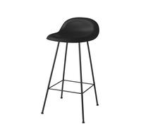 3D Bar Stool 65 Plastic Shell black - Plastic Glides Gubi - 5715015970808