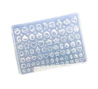3D Baroque Pearl Nail Mold Multiple Shapes Heart Shaped, Star, Shell, Starfish,Bowknot Shaped Pearls Charm Silicone Nails Molds Accessories for DIY Nailart Manicure (Shell)