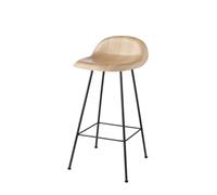 3D Barstool 65 Oak - Plastic Glides Gubi - 5715015971577