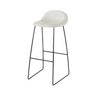 3D Barstool 75 Alabaster White - Sledge Base Plastic Glides Gubi - 5715015973397